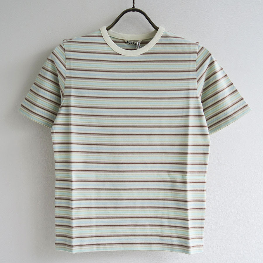AURALEE/オーラリー】GRADIENT STRIPE JERSEY TEE A26ST04GJの通販