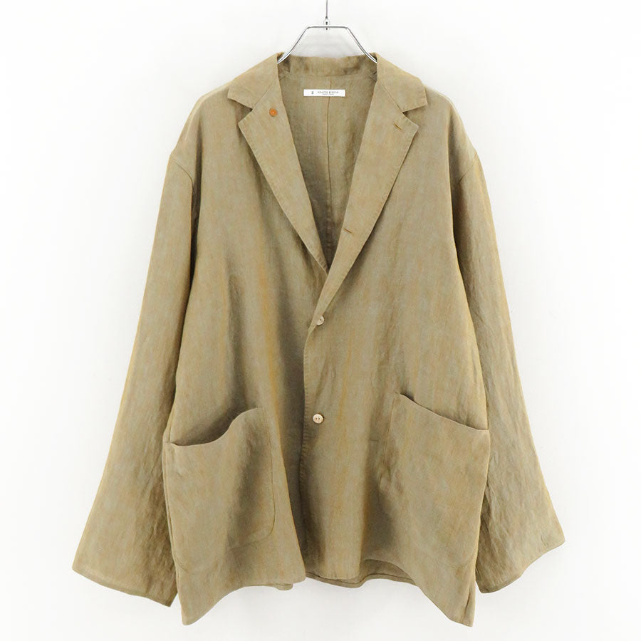 MAATEE&SONS/マーティーアンドサンズ】折って折ってJACKET LINENSILK