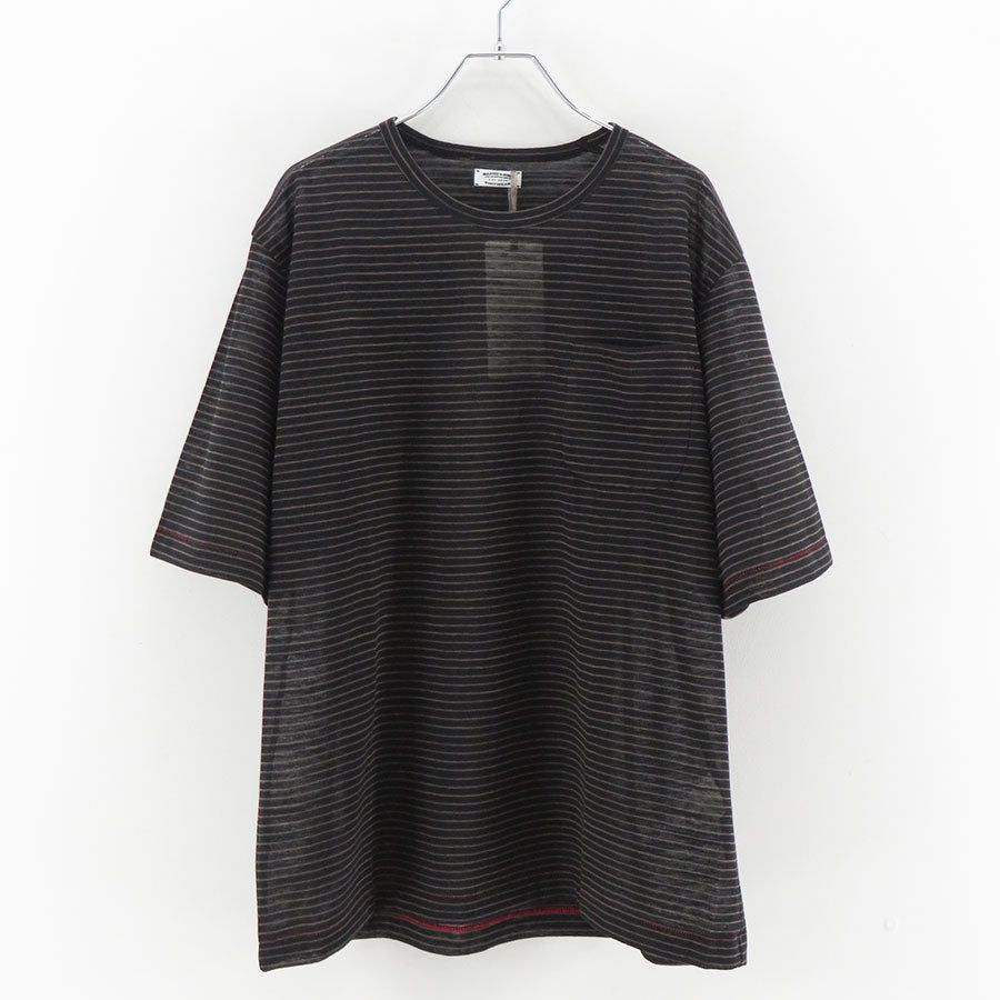 MAATEE&SONS/マーティーアンドサンズ】S/S BORDER POCKET TEE 