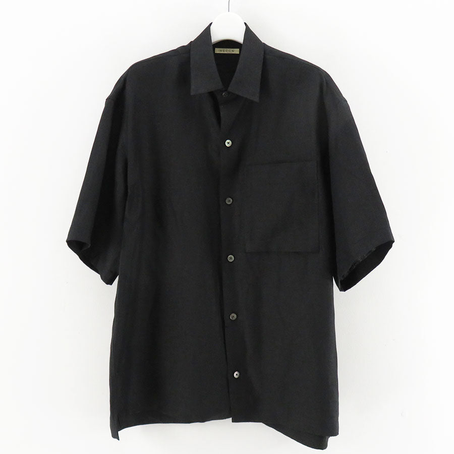 HEUGN/ユーゲン】Sam Linen SSL Black SHIRT161の通販 「ONENESS