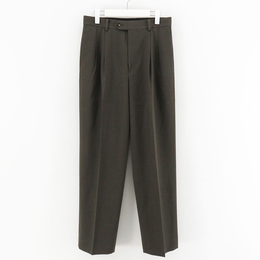 【値下げ・美品】AURALEE オーラリー コットン 2プリーツ スラックス 4 AURALEE/オーラリー】LIGHT WOOL MAX GABARDINE TWO-TUCK SLACKS