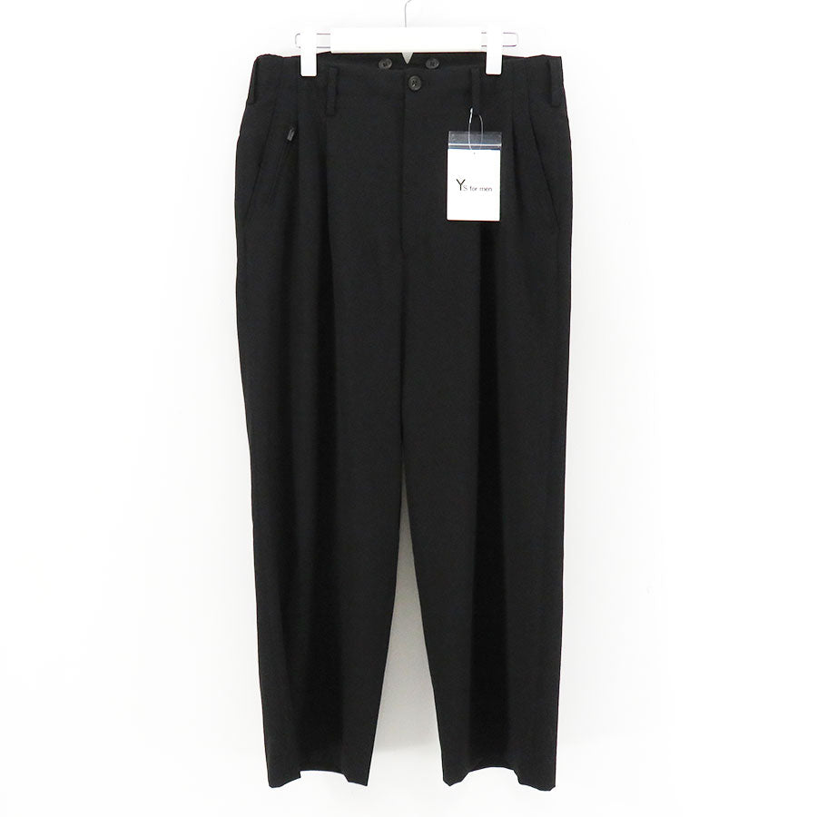 Y's for men/ワイズフォーメン】WOOL GABARDINE SUSPENDERS PANTS MW