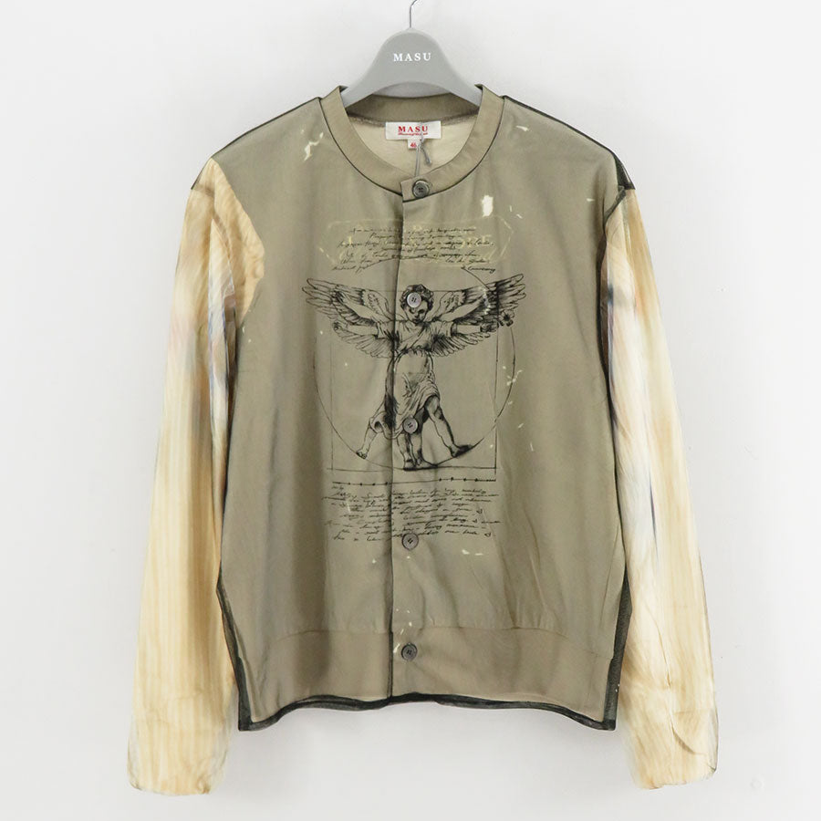 M A S U/エムエーエスユー】ANGEL DIAGRAM LAYERED CARDIGAN