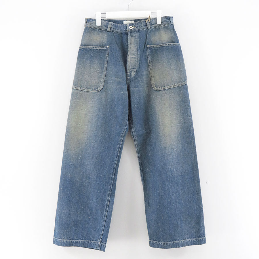新品【HERILL/ヘリル】NEPDENIM WIDE パンツ38 HERILL/ヘリル】Nepdenim Utility pants 25-030-HL-8150-10の