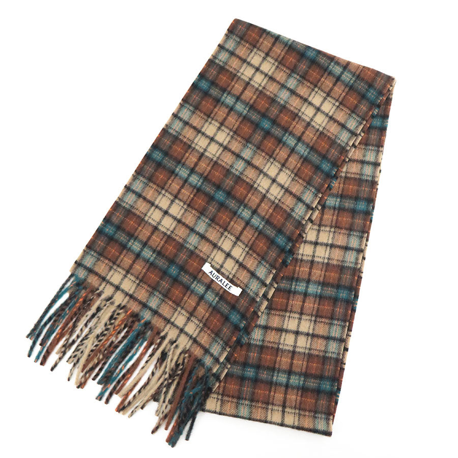 AURALEE/オーラリー】CASHMERE CHECK LONG STOLE A26AM02SLの通販