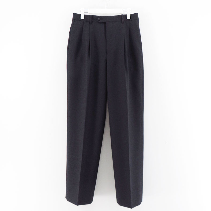 AURALEE/オーラリー】WOOL KID MOHAIR HOP SACK TWO-TUCK SLACKS
