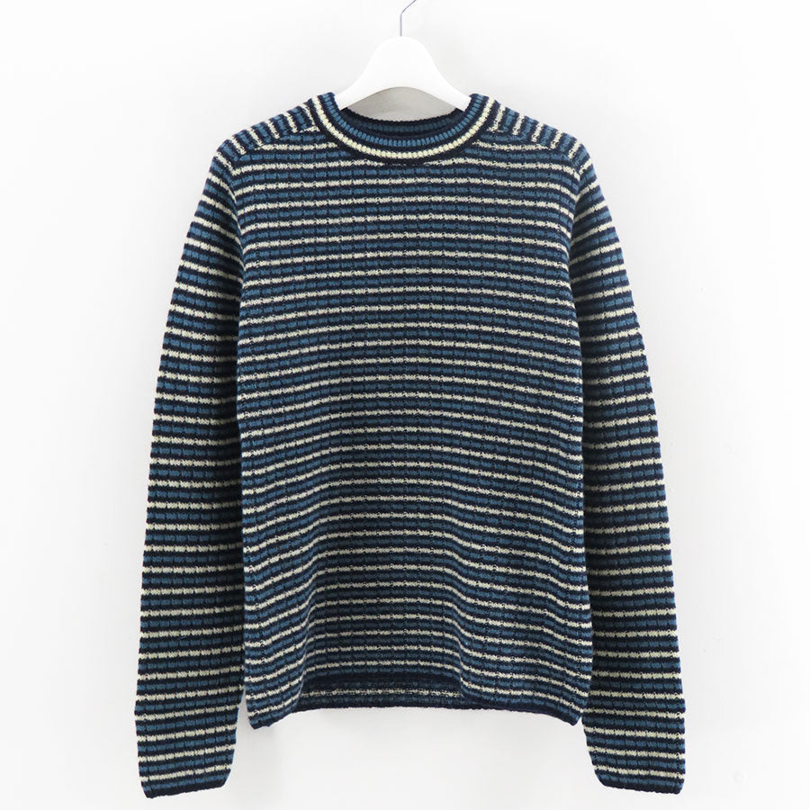 AURALEE/オーラリー】SHETLAND WOOL CASHMERE RIB KNIT P/O A26AP01SB
