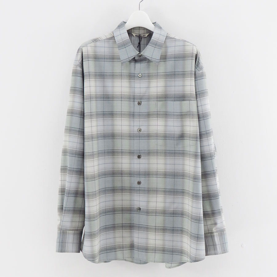 AURALEE/オーラリー】SUPER LIGHT WOOL CHECK SHIRT A25SS01LCの