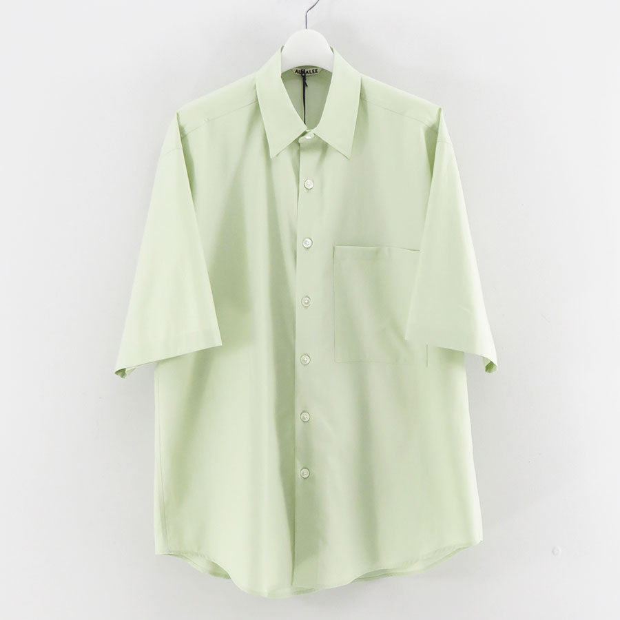 AURALEE/オーラリー】WASHED FINX TWILL BIG HALF SLEEVED SHIRT