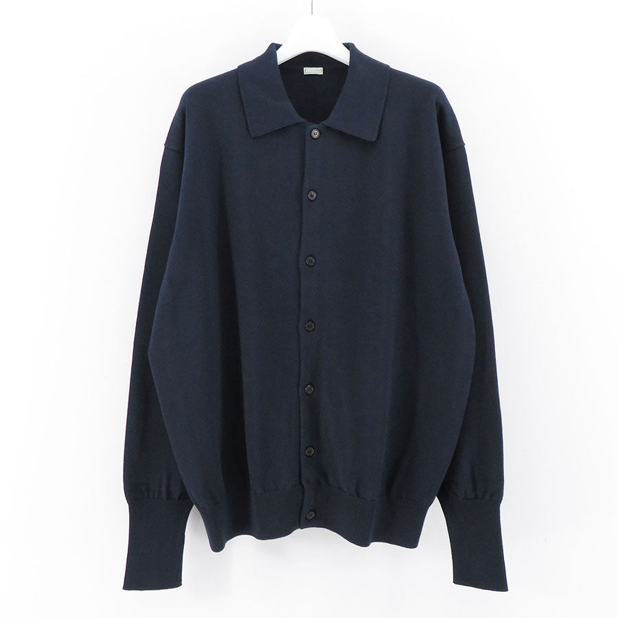 【A.PRESSE/アプレッセ】, Cotton Knit Polo Collar Cardigan , 24SAP-03-08K