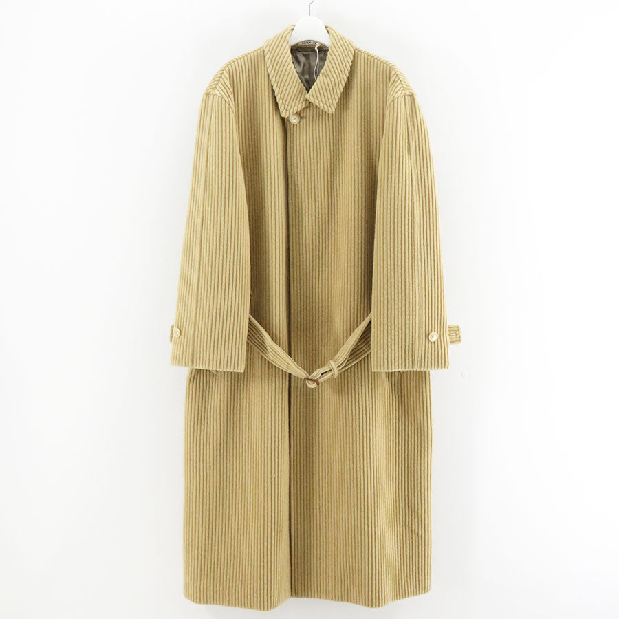 AURALEE/オーラリー】WOOL CASHMERE CORDUROY SOUTIEN COLLAR COAT