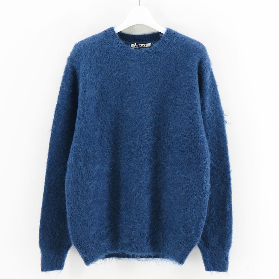 AURALEE/オーラリー】BRUSHED SUPER KID MOHAIR KNIT P/O A26AP02KMの