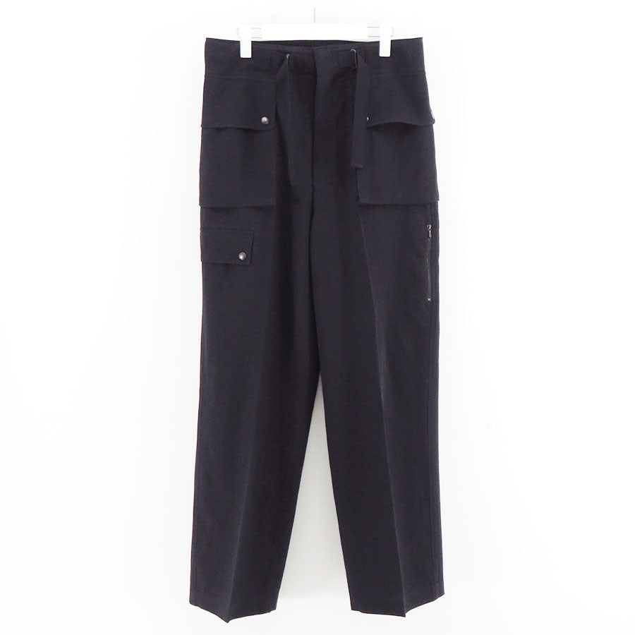 AURALEE/オーラリー】LIGHT COTTON WOOL VIYELLA CARGO PANTS