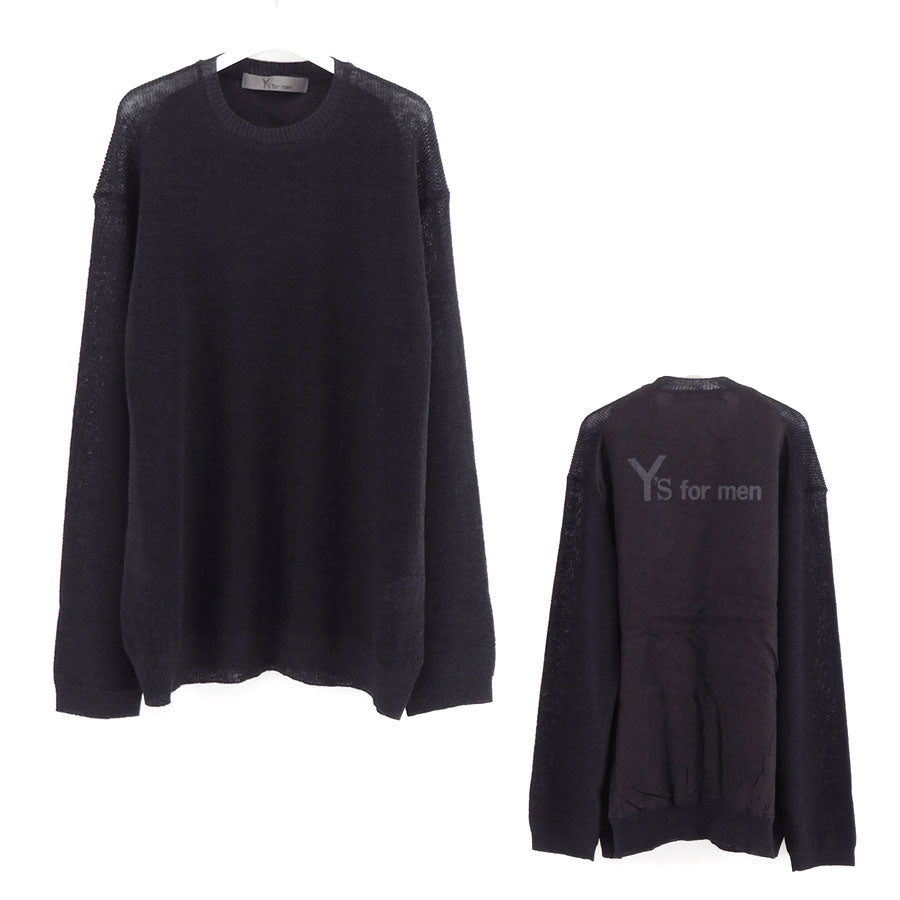 Y's for men/ワイズフォーメン】Y's for men BIG LOGO ROUND NECK