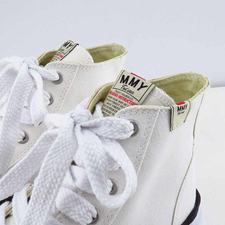 【Maison MIHARA YASUHIRO】<br>"PETERSON" OG Sole Canvas High-top Sneaker (WHITE) <br>A01FW701