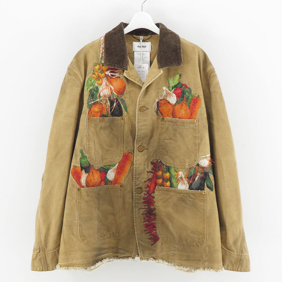 doublet BURNING EMBROIDERY ジャケット M doublet/ダブレット】VEGETABLE EMBROIDERY WORK JACKET 26SS19BL249の