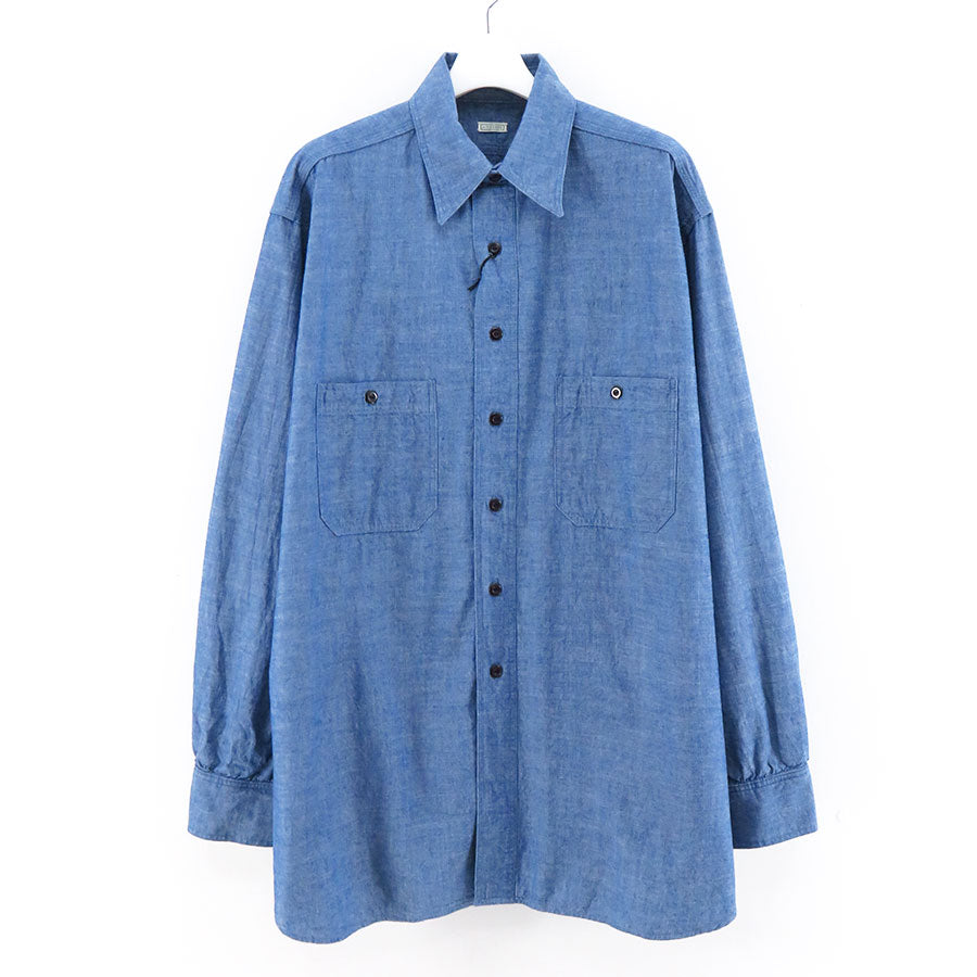 A.PRESSE/アプレッセ】BB Washed Chambray Shirt 23AAP-02-09Mの通販