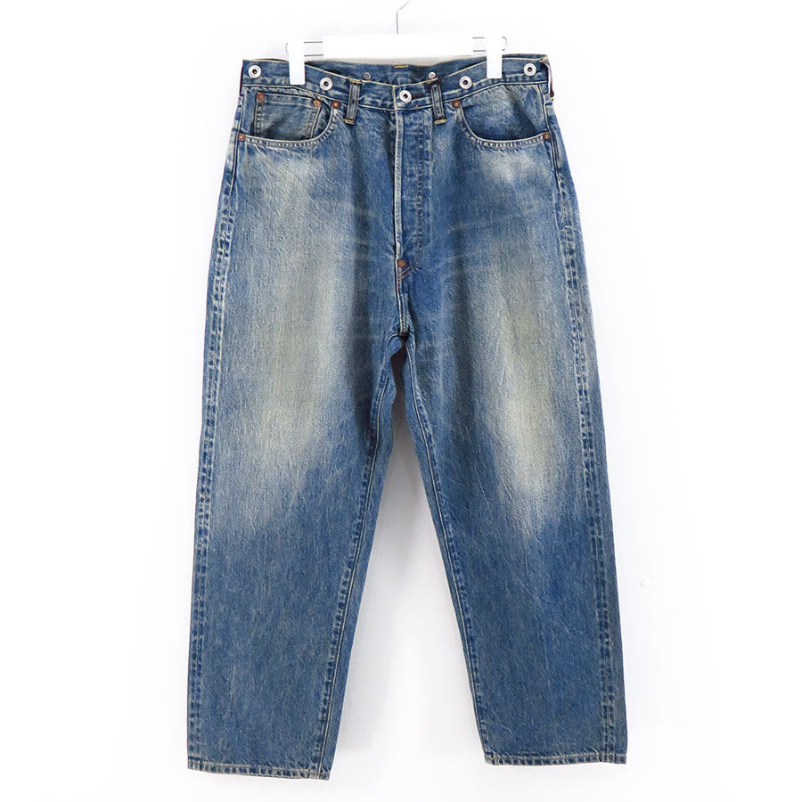 A.PRESSE/アプレッセ】No.22 Washed Wide Denim Pants 23AAP-04-12Kの