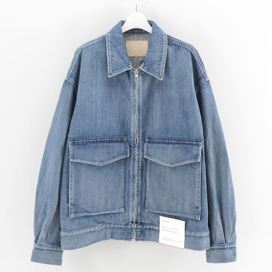 Graphpaper/グラフペーパー】Selvage Denim Zip Jacket GU261-20056LB