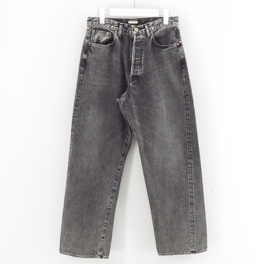 ULTERIOR/アルテリア】VINTAGE WASHED SELVEDGE BLACK DENIM 5P PANTS
