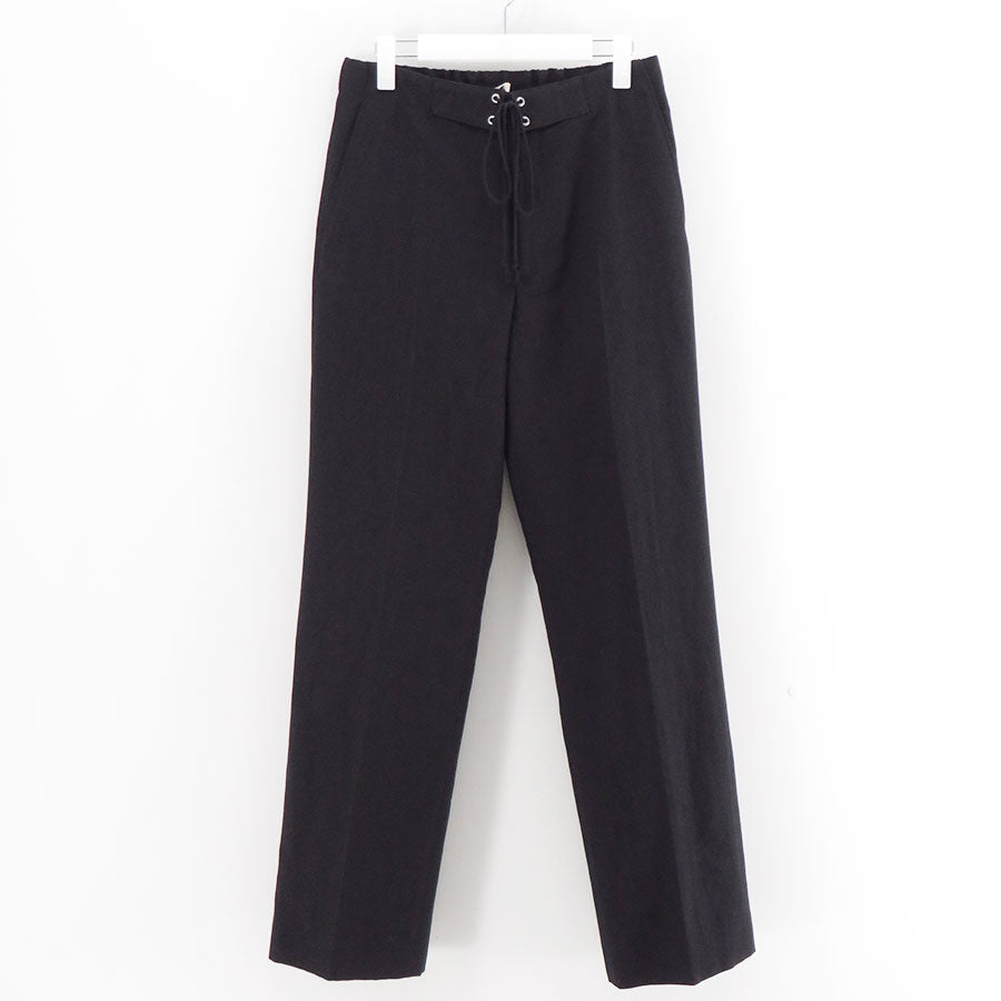 AURALEE/オーラリー】WOOL COTTON LINEN OX DRAWSTRING PANTS