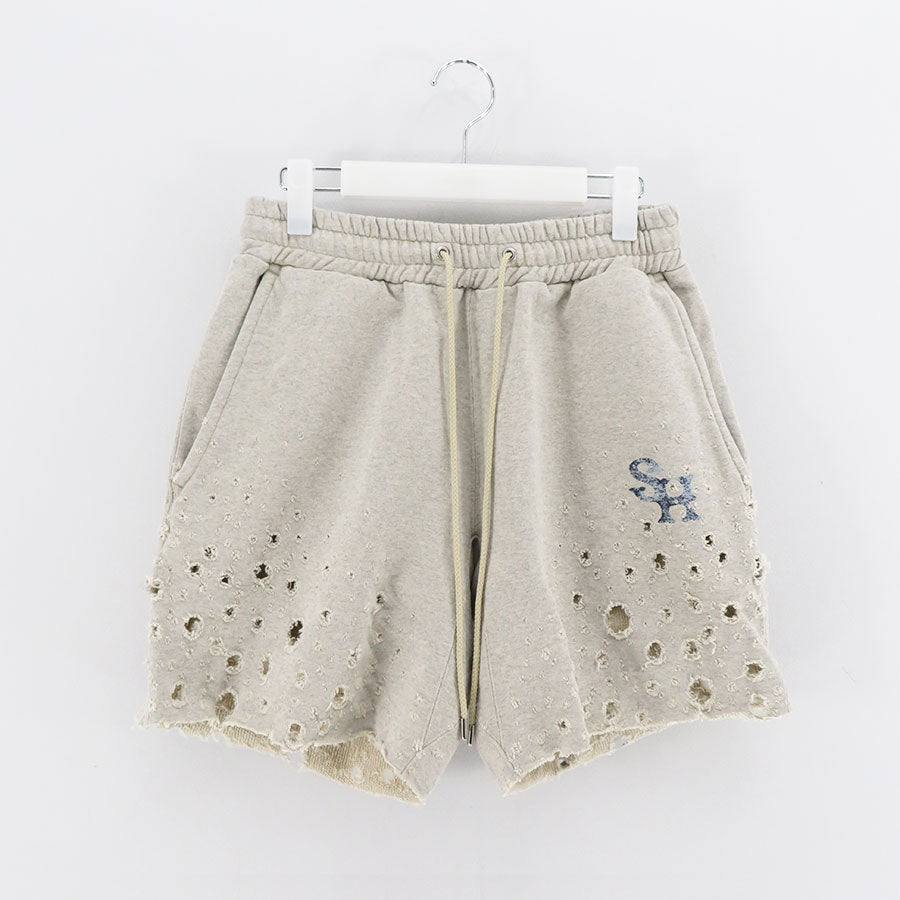 SUGARHILL/シュガーヒル】CRASHED SWEAT SHORT TROUSERS 2441000908の