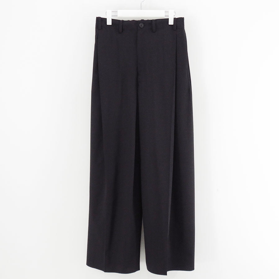 nonnotte / Pleats No Tuck Trousers パンツ nonnotte/ノノット】Draping Crotch Box Pleats 1Tuck Trousers N-26S