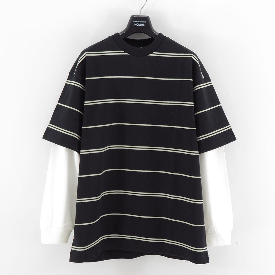 COMME des GARCONS HOMME/コムデギャルソンオム】綿度詰天竺ボーダー