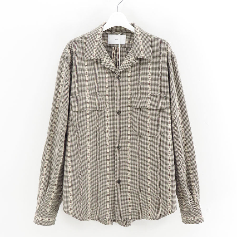 SUGARHILL/シュガーヒル】DOBBY OPEN COLLAR SHIRT 26440505の通販