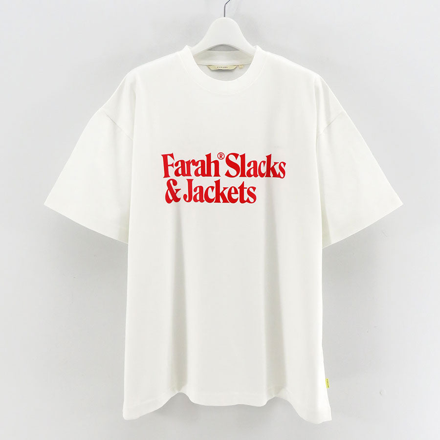 【FARAH/ファーラー】<br>Printed Graphic T-Shirt "Slacks&Jackets" <br>FR0401-M3012