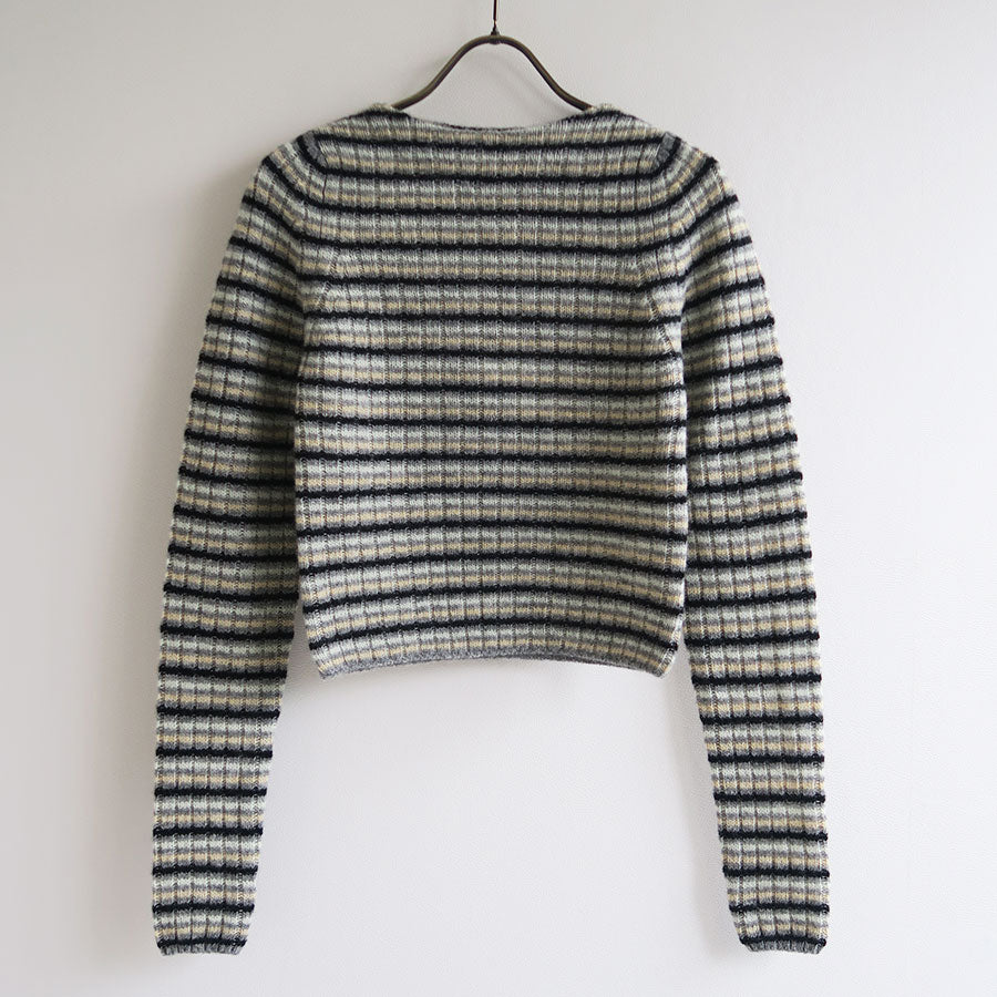 AURALEE/オーラリー】SHETLAND WOOL CASHMERE RIB KNIT BOAT