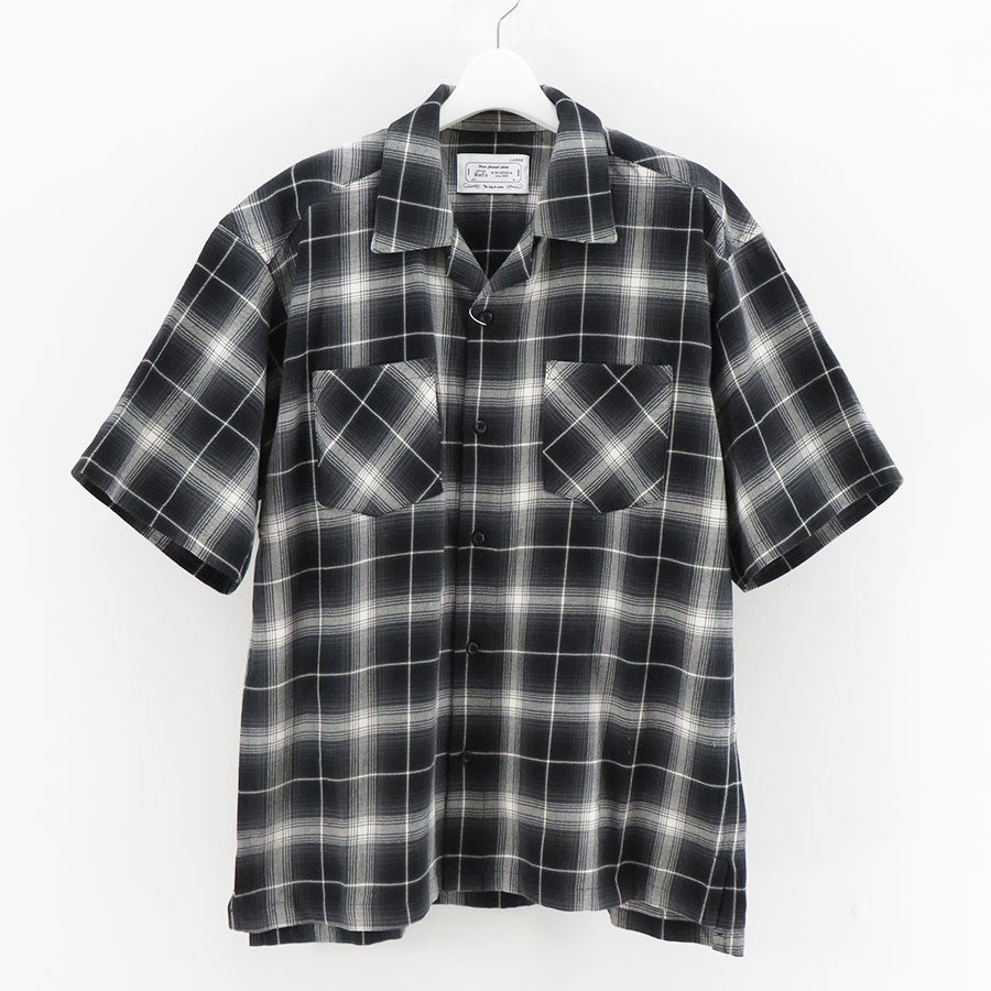 Rafu - RAFUラフ 24SS Bleached & Damaged shirt(RAFU037)BLACK