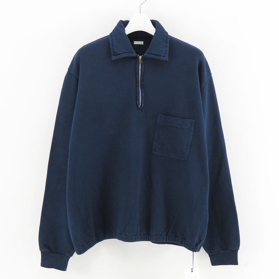 A.PRESSE/アプレッセ】Vintage Light Weight Half Zip Sweatshirt