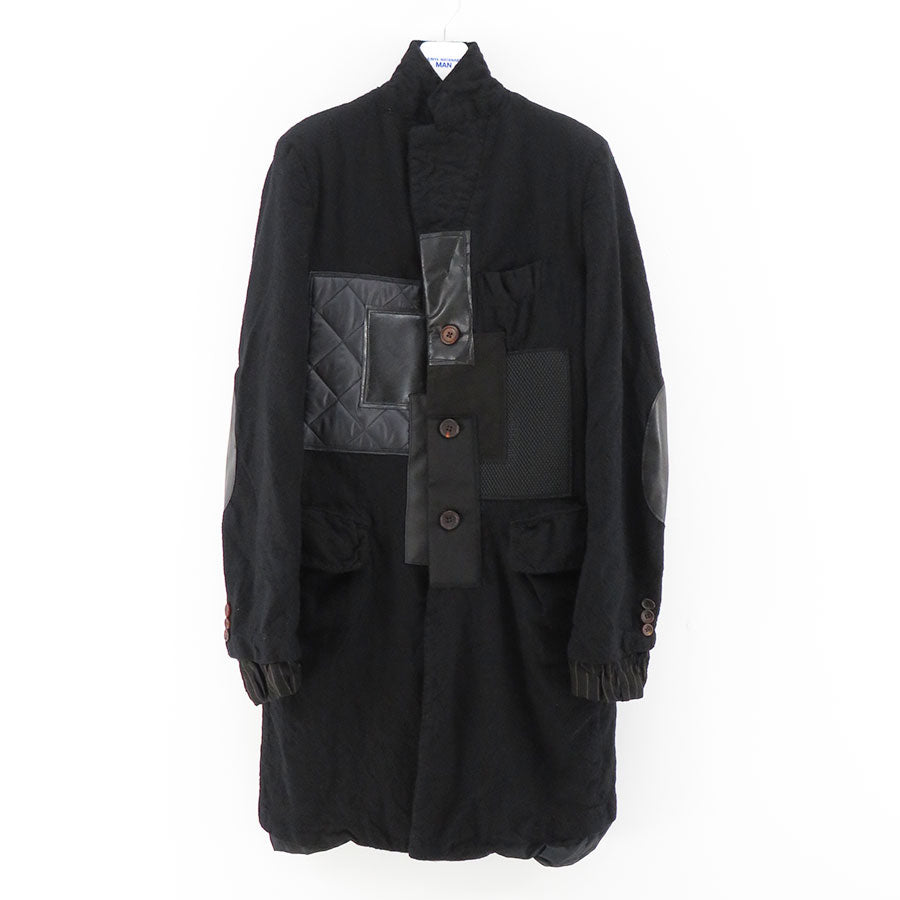 パッチワークショップコートENGINEERED GARMENTS パッチワーク ショップコート ブラック