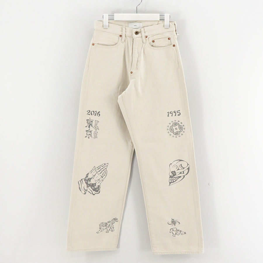 SUGARHILL/シュガーヒル】TATTOO FLASH PRINT MODERN DENIM REGULAR