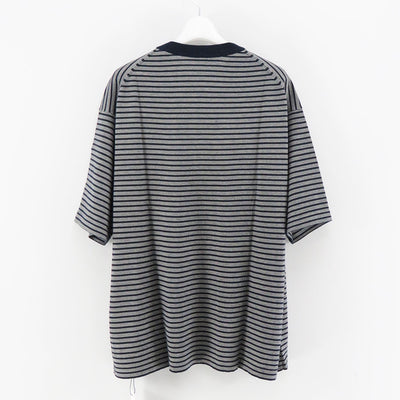 【A.PRESSE/アプレッセ】<br>High Gauge S/S Striped T-Shirt <br>24SAP-03-04K