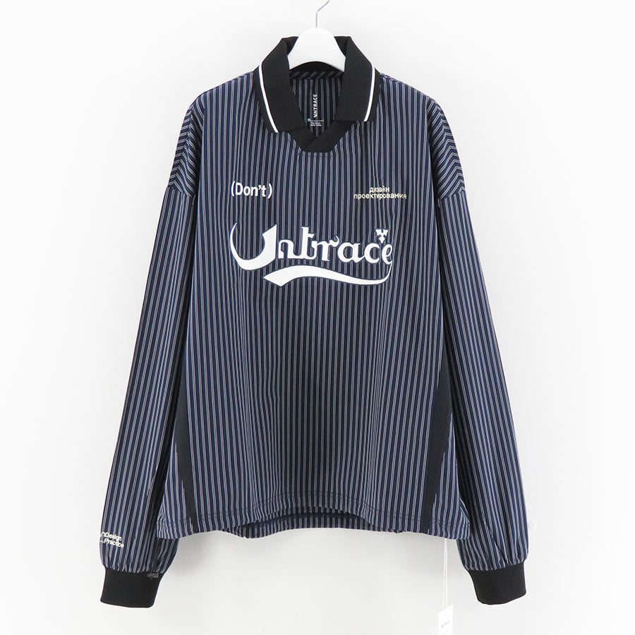 【UNTRACE/アントレース】<br>STRIPE FOOTBALL GAME SHIRT L/S <br>UN-021_SS24