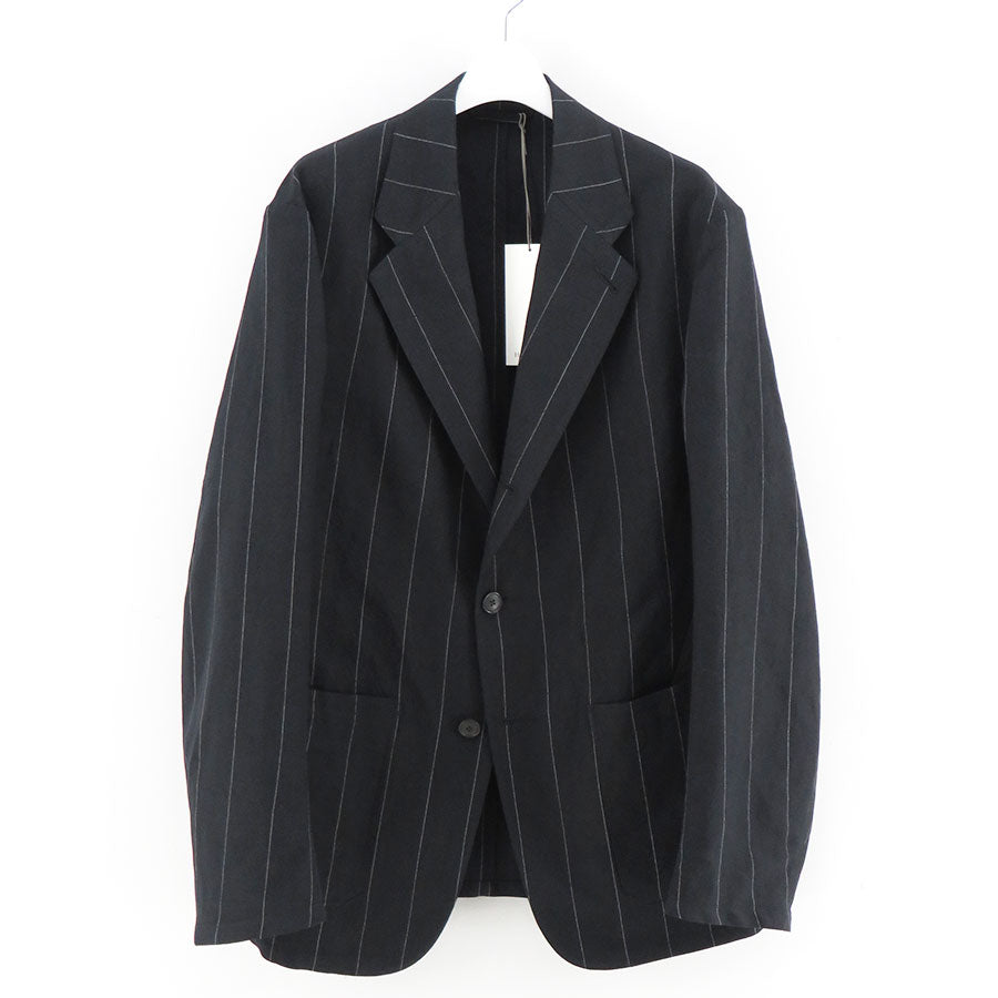 Heugn 26ss ウールリネン Henrri Jacket045 3 HEUGN/ユーゲン】Henrri LINEN STRIPE JACKET045の通販 「ONENESS