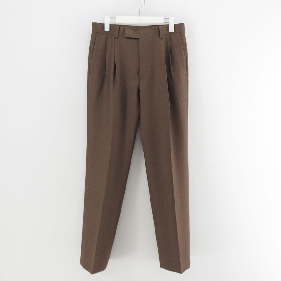 AURALEE/オーラリー】BLUEFACED WOOL TWO-TUCK SLACKS A25AP02BS