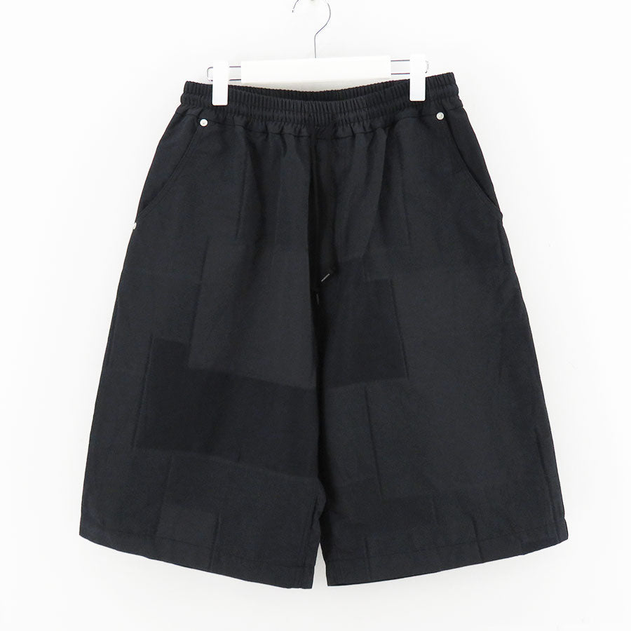 COMMEdesGARCONSコムコム エステル星柄ハーフパンツ　黒 COMME des GARCONS HOMME/コムデギャルソンオム】綿エステルジャガード
