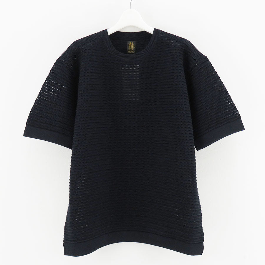 BATONER/バトナー】SUMMER KNIT CREW NECK SHORT SLEEVE BN-26SM-065の