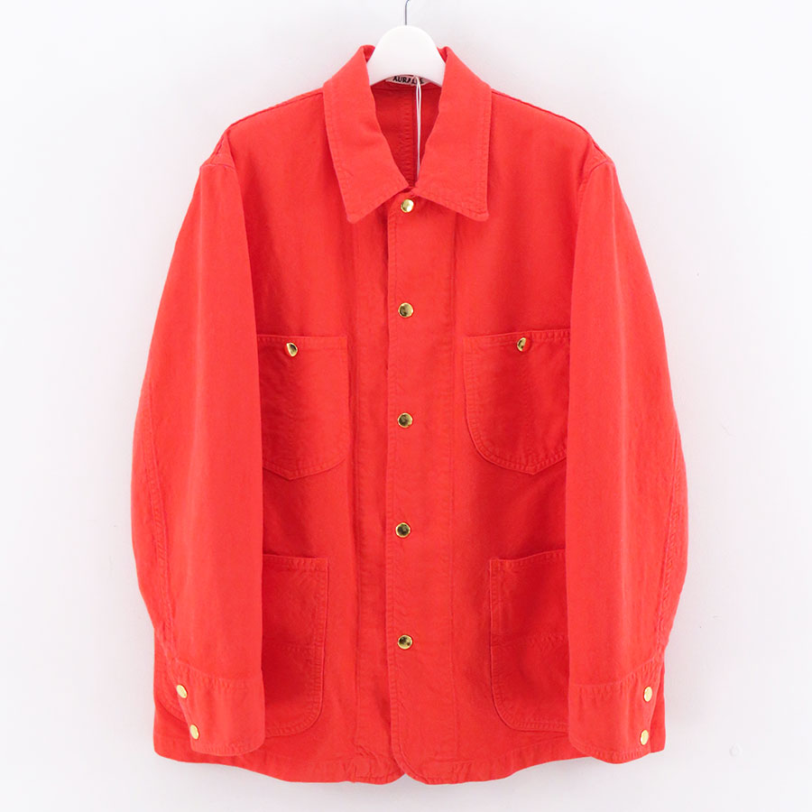 AURALEE/オーラリー】WOOL COTTON LINEN OX WORK JACKET A26SB01DOの