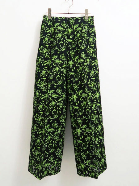 SALE 60%OFF ! 【EBONY/エボニー】Flower Lace Wide Pants – ONENESS