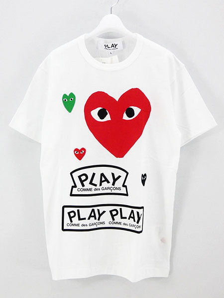 PLAY COMME des GARCONS】S/S T-SHIRT T280 (WHITE) – ONENESS ONLINE STORE