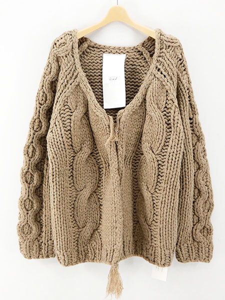 SALE 70%OFF ! , 【Rich I/リッチアイ】MAAM (HAND KNIT CARDIGAN)