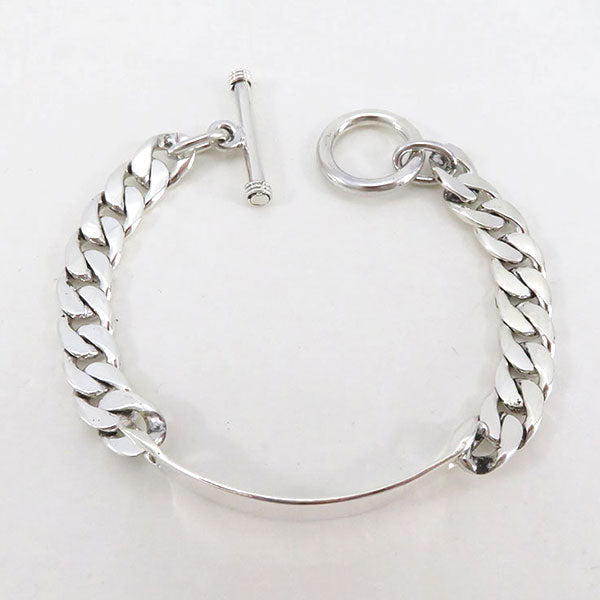 XOLO JEWELRY/ショロ ジュエリー】ID Basic Link Bracelet 8mm (19cm 