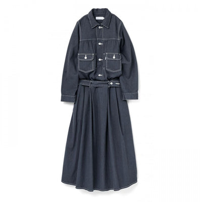 SALE 30%OFF ! <br/>【Graphpaper/グラフペーパー】Belted Denim Dress