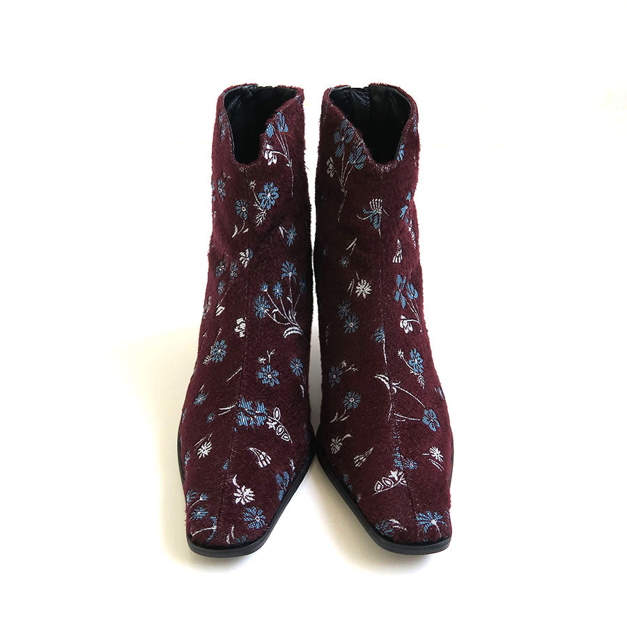 Mame Kurogouchi/マメ】Floral Jacquard Boots MM22PF-AC302の通販 
