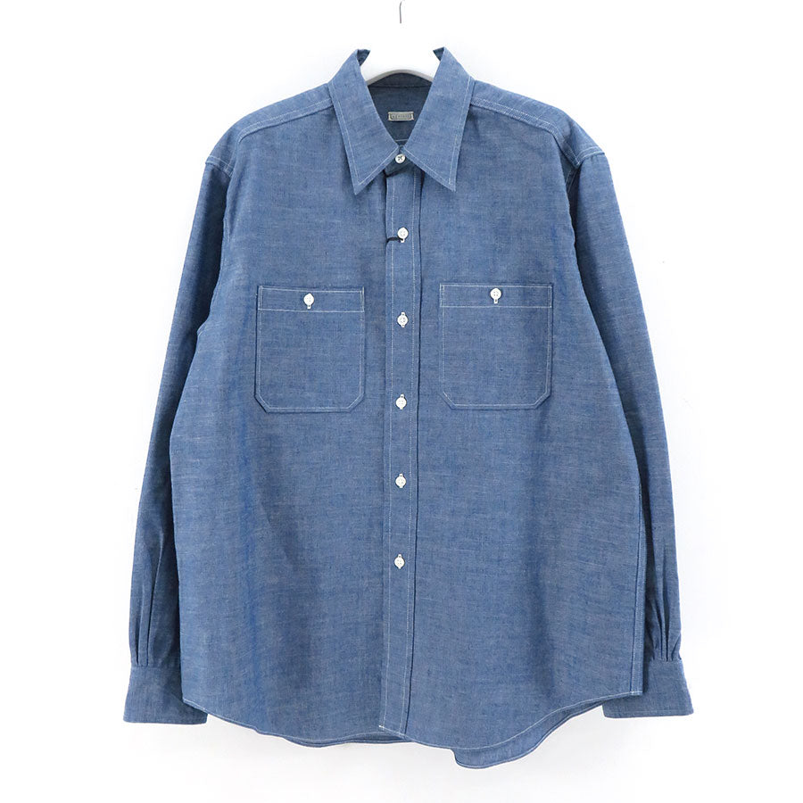 A.PRESSE/アプレッセRigid Chambray Shirt SAPHの通販