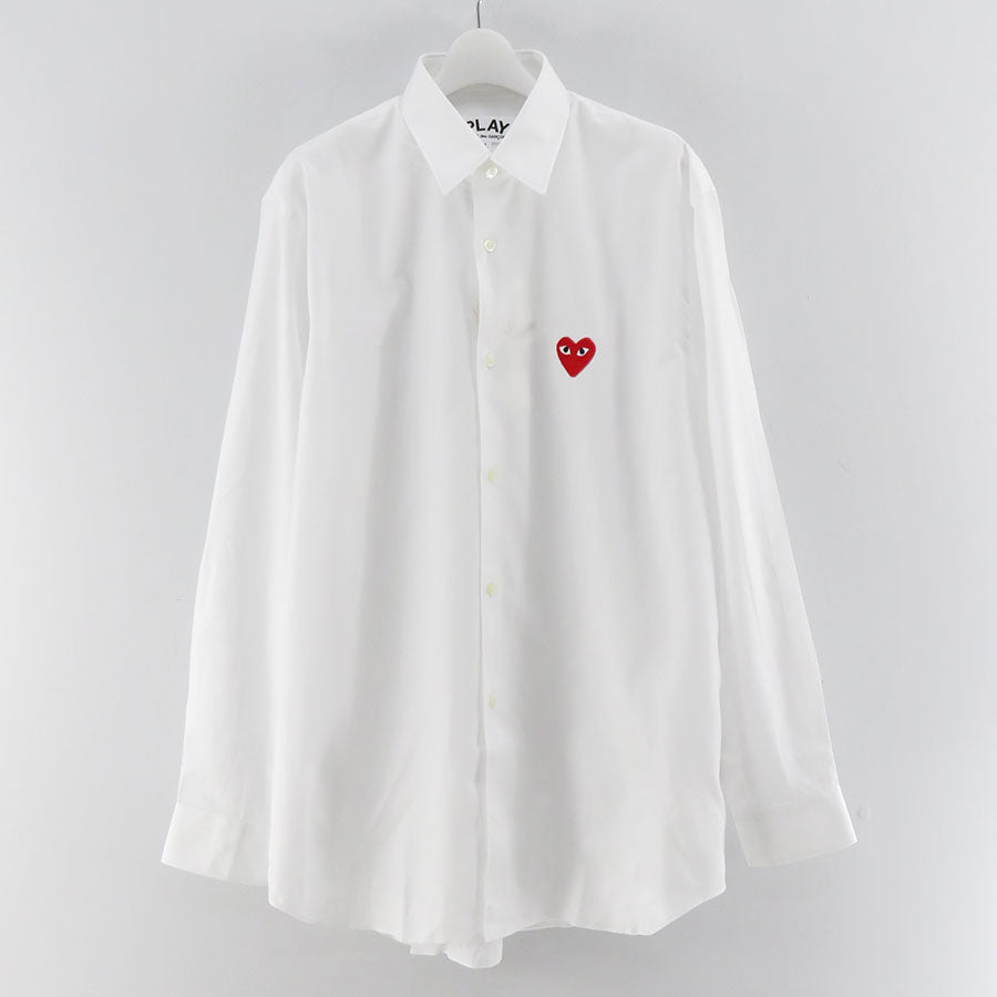 PLAY COMME des GARCONS/プレイコムデギャルソン】L/S SHIRT (WHITE 